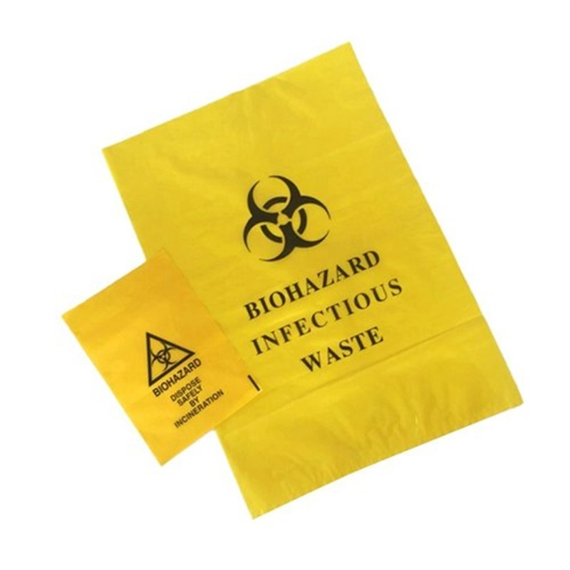 Wholesale High Quality Prevention Biohazard Infectious Medical Waste Bag PE Side Gusset Bag Biodegradable Heat Seal