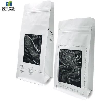 Dried Food Coffee Tea Snack Candy Custom Printed Plastic Laminated Packaging Kraft Paper Bag